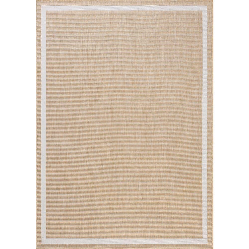 Easton Wheat / Ivory 5 ft. 3 in. x 7 ft. 6 in. Indoor/Outdoor Area Rug price history on PriceWatchPro