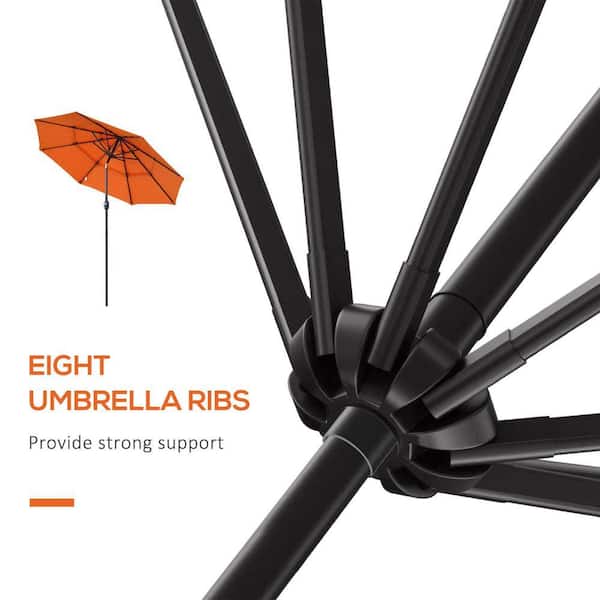 13 foot market patio umbrella TheLAShop 13 Foot 8-Rib Patio Furniture Table Market Umbrella Color Optional