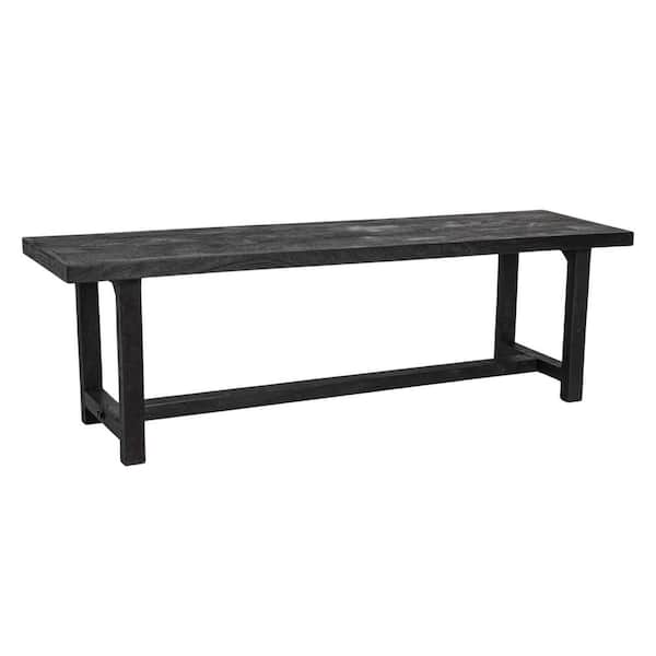 Blakely Black Dining Bench Backless 60 in .