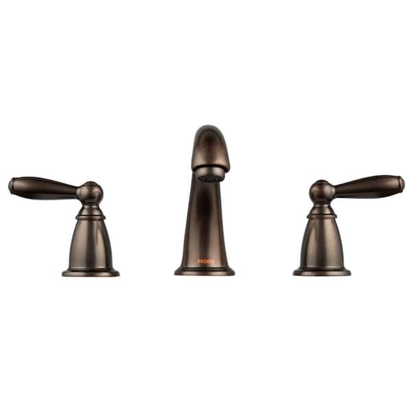 Widespread 2-Handle Bathroom Faucet Trim Kit Bronze MOEN Dartmoor 8 in 