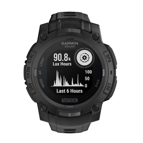 Garmin Instinct 3-Tactical Edition 45-mm Solar GPS Smartwatch