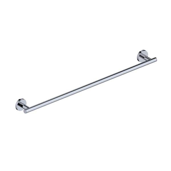 WS Bath Collections Norm 26 in. Wall Mounted Towel Bar in Polished Chrome