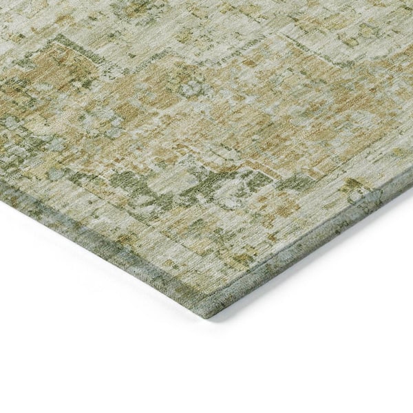 Chantille Machine Washable Indoor/Outdoor Abstract ACN1832 Sage 8 ft. x 10 ft. Accent Rug