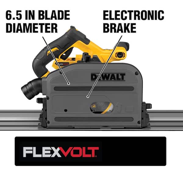 FLEXVOLT 60V MAX Cordless Brushless 6-1/2 in. Track Saw (Tool Only)