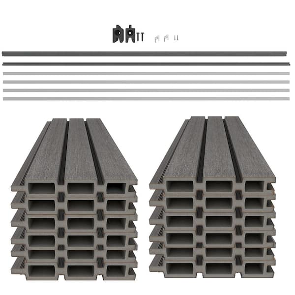NewTechWood Ultra Easy Fencing 6 ft.Hx6 ft.W Argentinian Silver