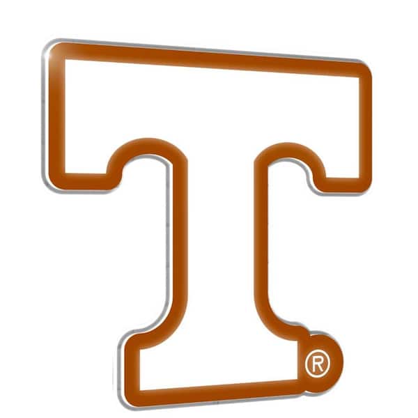 Evergreen University of Tennessee Team Logo Shaped Multicolor 23 in. x 23 in. Plug in LED Lighted Plastic Sign