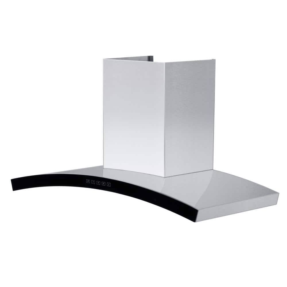 30 in. 400 CFM Ducted Vent Wall Mount Range Hood in Stainless Steel