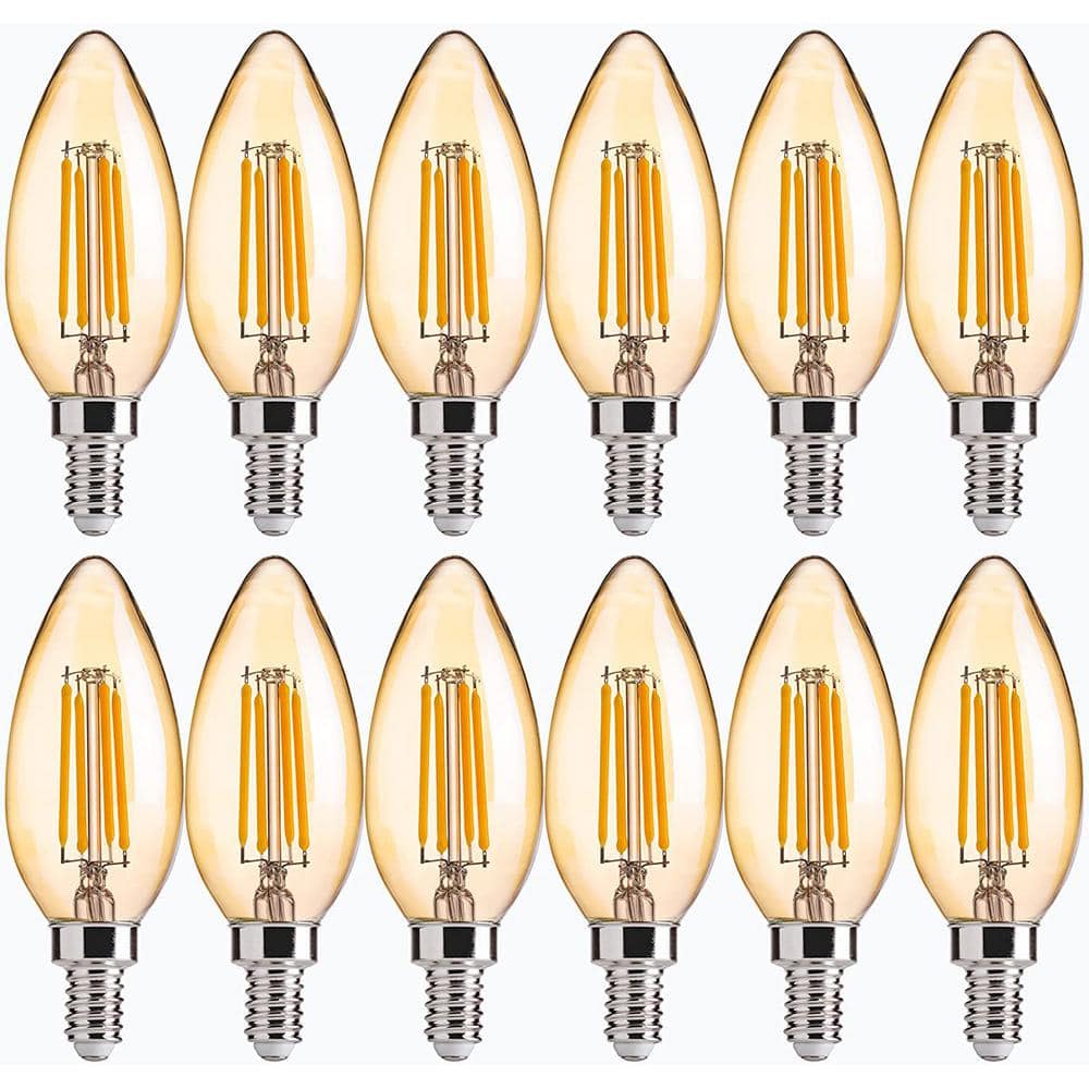 FLSNT 40-Watt Equivalent B11 E12 LED Candelabra Bulbs, Dimmable LED ...