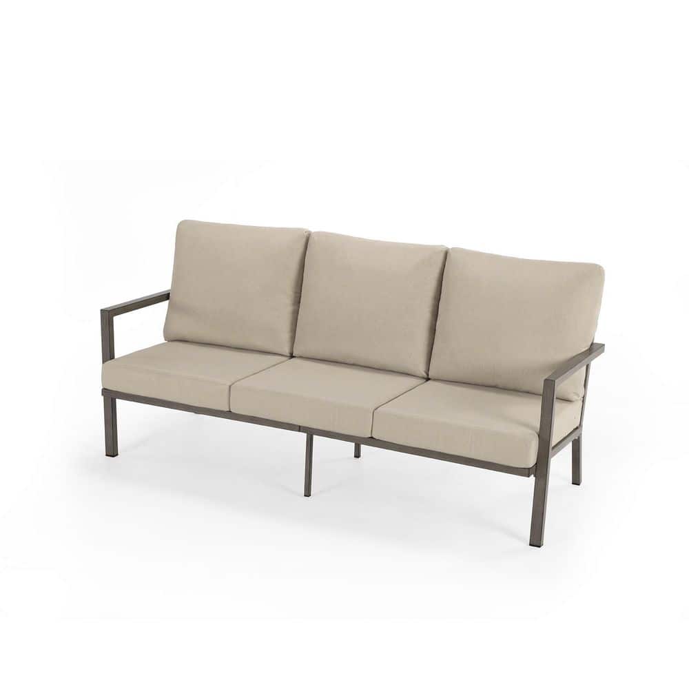 MornLift 1-Piece Aluminum Outdoor Sofa with Beige Cushions price history on PriceWatchPro