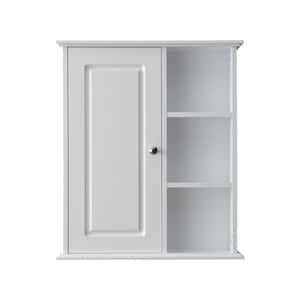 23.6 in. W x 27.6 in. H x 7 in. D Bathroom Storage Wall Cabinet in White