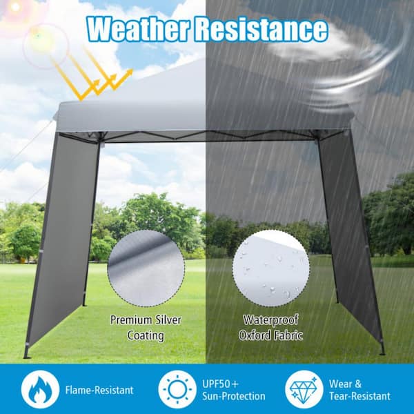 CanopyAL クリア Quik Shade Expedition 10 x 10 x 9 ft Green EX64 Slant Leg Canopy