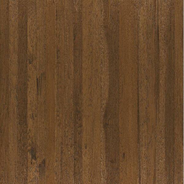 Shaw Take Home Sample - Hand Scraped Western Hickory Weathered Engineered Hardwood Flooring - 5 in. x 7 in.