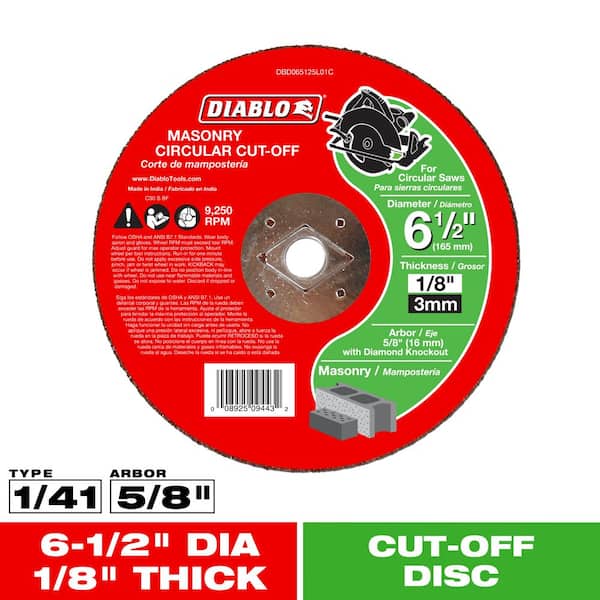 DIABLO 7 in. x 1/4 in. x 5/8 in. 11 Arbor Masonry Grinding