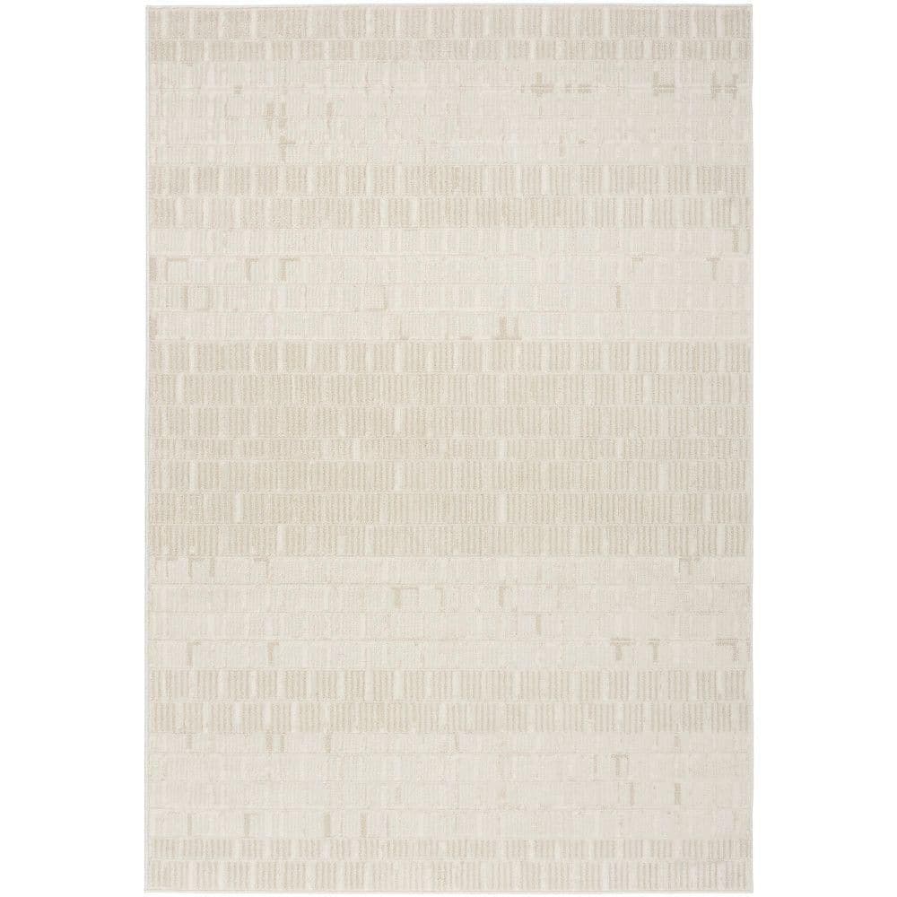 Nordic Ivory 5 ft. x 7 ft. All-over design Contemporary Area Rug price history on PriceWatchPro