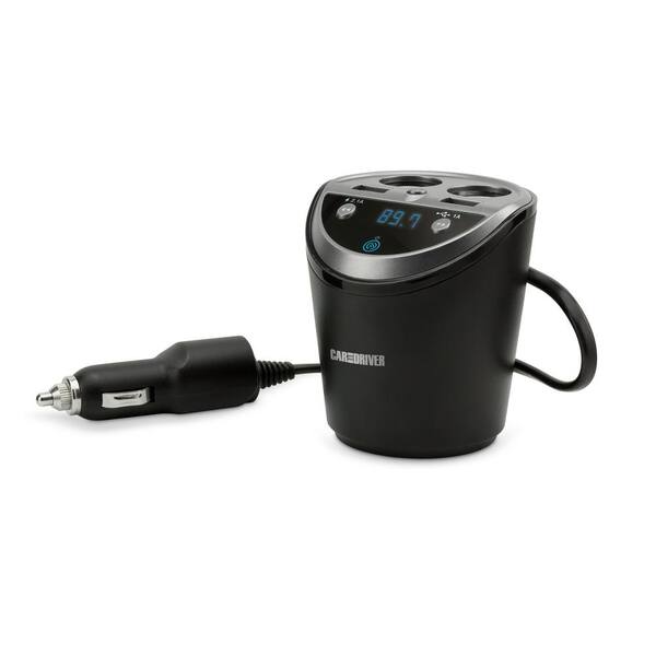 Car and Driver Power Cup w/ Dual Socket