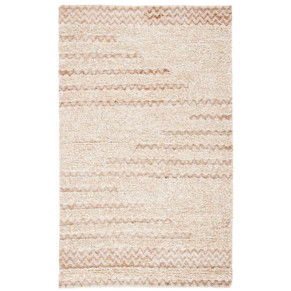 Natura 10 ft. x 14 ft. Beige/Natural Chevron Flokati Area Rug price history on PriceWatchPro