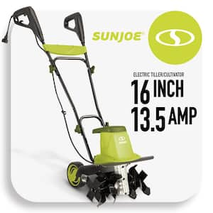 13.5 Amp 16 in. Electric Tiller/Cultivator with 5.5 in. Wheels