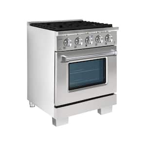 BOLD 30" 4.2 Cu. Ft. 4 Burner Freestanding All Gas Range with Gas Stove and Gas Oven in Stainless steel