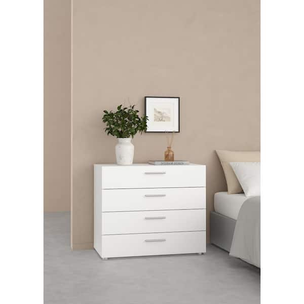 Tvilum Austin 4-Drawer White Chest of Drawers 705054949 - The Home
