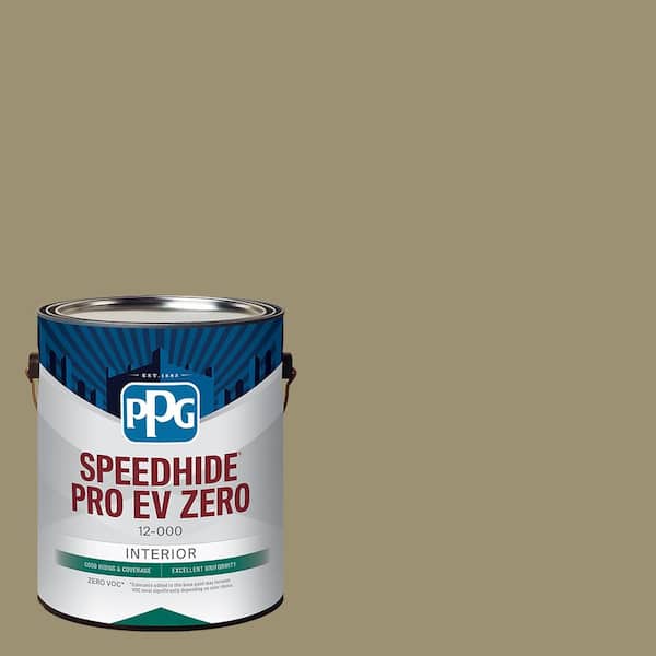 PPG Speedhide Pro EV Zero 1 gal. PPG11-17 Mossy Gold Semi-Gloss Interior Paint