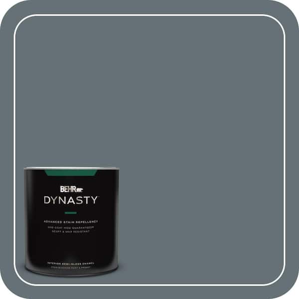 BEHR DYNASTY 1 qt. #740F-5 Myth Semi-Gloss Enamel Interior Stain-Blocking Paint and Primer