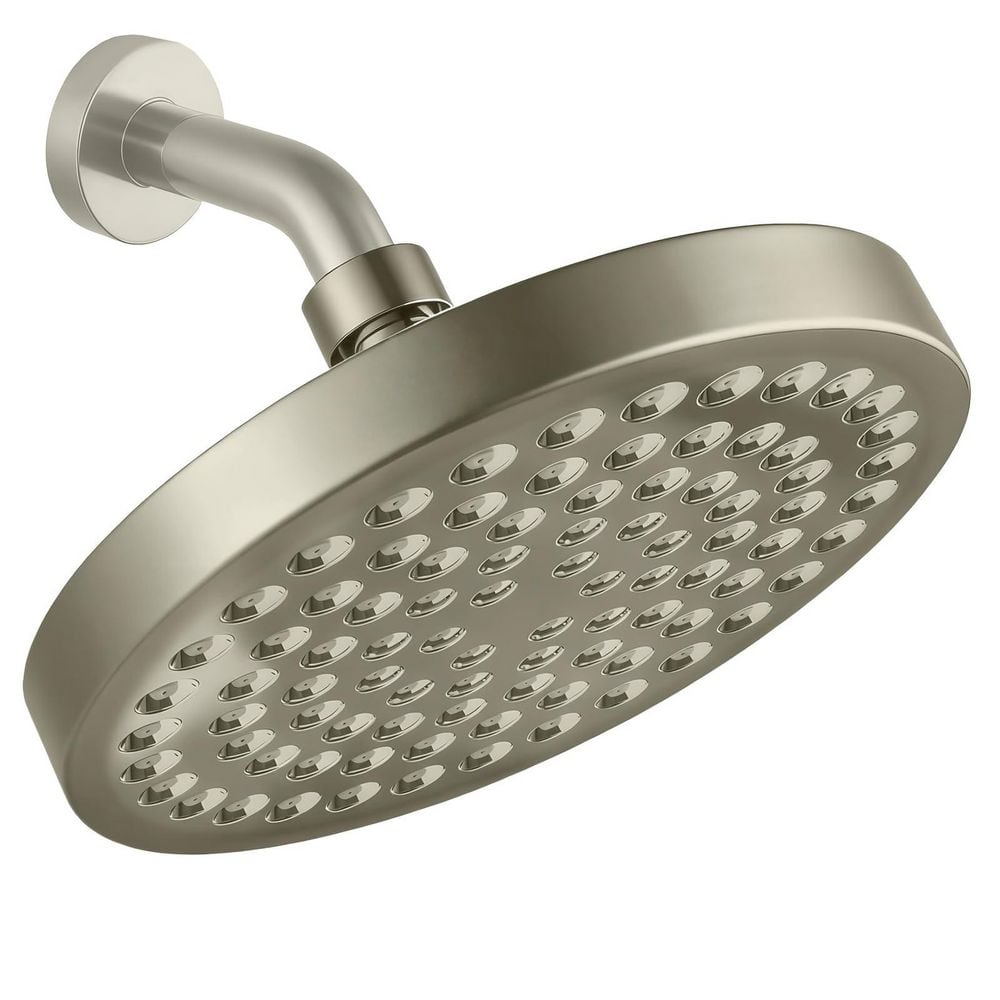 1-Piecee 6 in. Round High Pressure Shower Head in Nickel, Anti-Clogging Silicone Nozzles Adjustable Replacement price history on PriceWatchPro