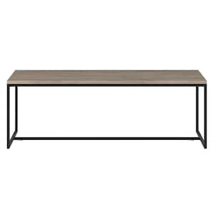 Boone 47 in.Antiqued Gray Oak Rectangular Coffee Table with MDF Top