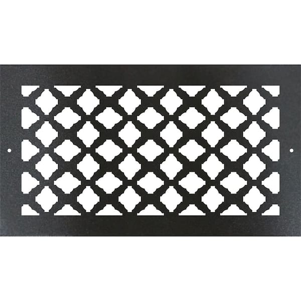 STELLAR Metal Screw-In Floor Register. Duct Opening 4x10 (Overall 6x12) - Imperials Design