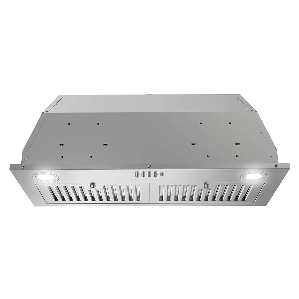 Streamline 28-inch Brushed Stainless Steel Insert Range Hood with Charcoal Filter