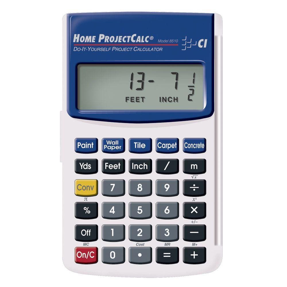 Calculated Industries Home Projectcalc Do It Yourself Project Calculator 8510 The Home Depot