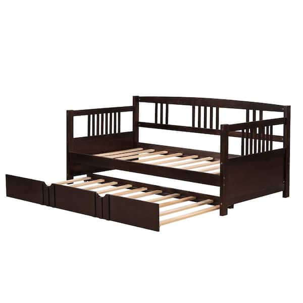 Donason Espresso Twin Size DayBed with Twin Size Trundle