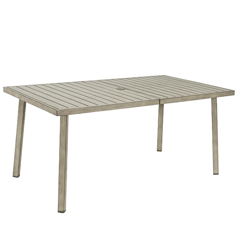 Rectangular Gray Aluminum Outdoor Dining Table price history on PriceWatchPro