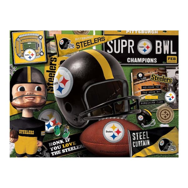 YouTheFan 500-Piece Pittsburgh Steelers Retro Series Puzzle - Each