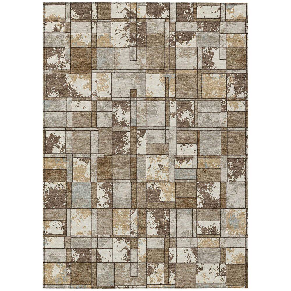 Chantille Machine Washable Indoor/Outdoor Abstract ACN2442 Brown 3 ft. x 4 ft. Area Rug price history on PriceWatchPro