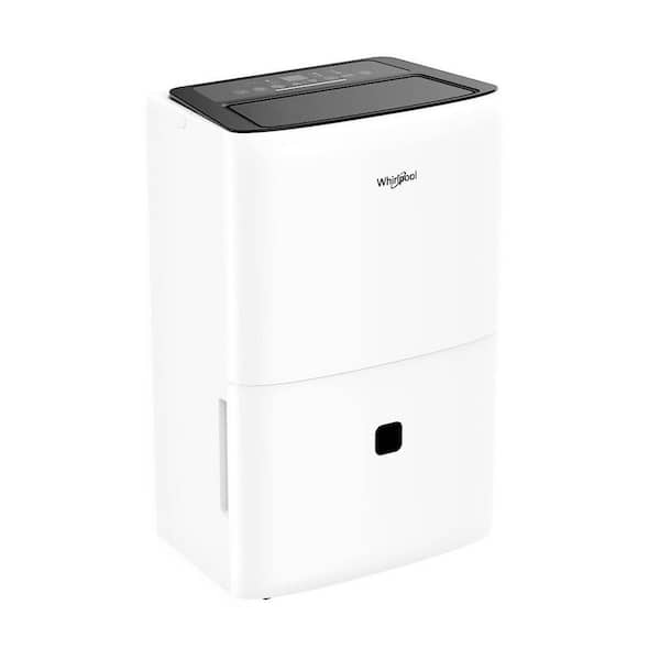 50 pt. 3,000 sq. ft. with Bucket Dehumidifier with Pump in. White