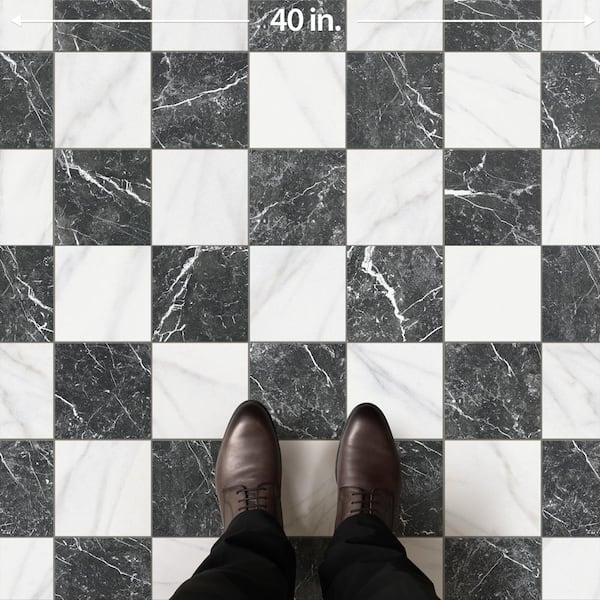Merola Tile Merzoni Checker Ruzzini 13 in. x 13 in. Porcelain