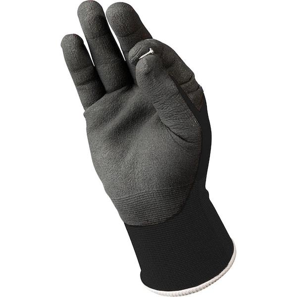 black cut gloves