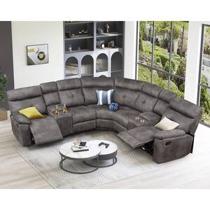 symmetrical reclining sectional