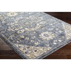 Monet Gray Traditional 5 ft. x 7 ft. Indoor Area Rug