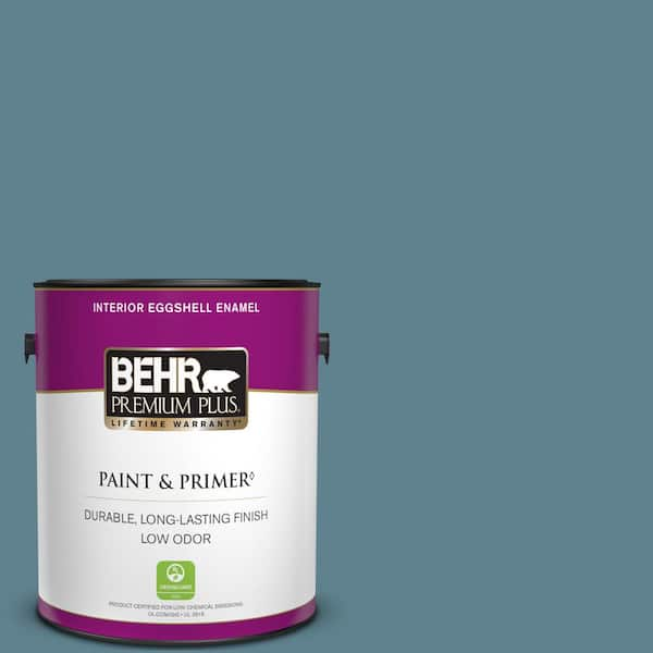 BEHR PREMIUM PLUS 1 gal. #S470-5 Blueprint Eggshell Enamel Low Odor Interior Paint & Primer