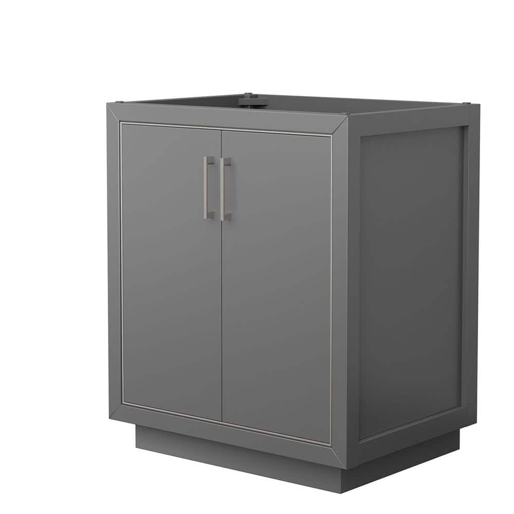 Icon 29.25 in. W x 21.75 in. D x 34.25 in. H Single Bath Vanity Cabinet without Top in Dark Gray price history on PriceWatchPro