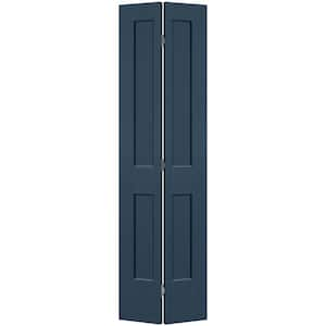 24 in. x 80 in. 2-Panel Logan Hollow Core Night Tide Molded Composite Bi-Fold Door