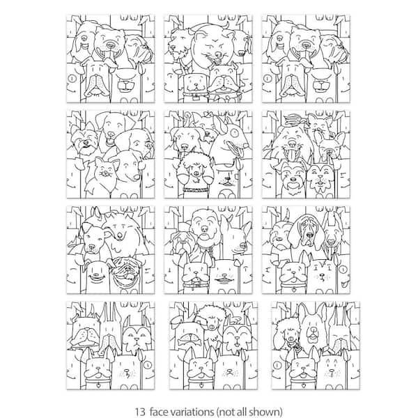 Oh My Dog 9-3/4 in. x 9-3/4 in. Porcelain Floor and Wall Tile (10.88 sq. ft./Case)