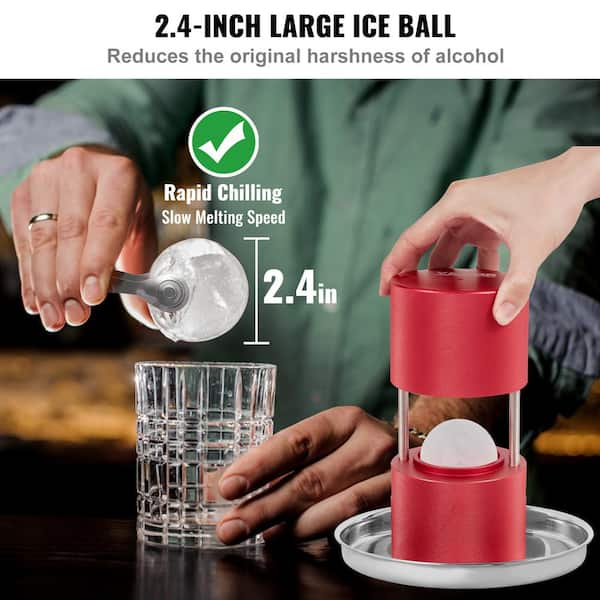 Light Bulbs Ice Molds - 1 Pack Ice Ball Maker, 2.5 Inches Sphere
