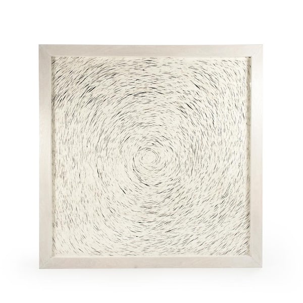 Zentique Abstract Spiral Paper Framed Wall Art
