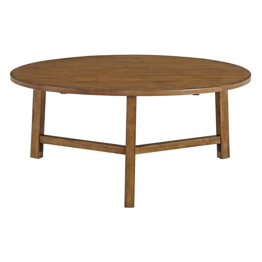 Newbury 44in Pecan Pine Coffee and End Tables Set