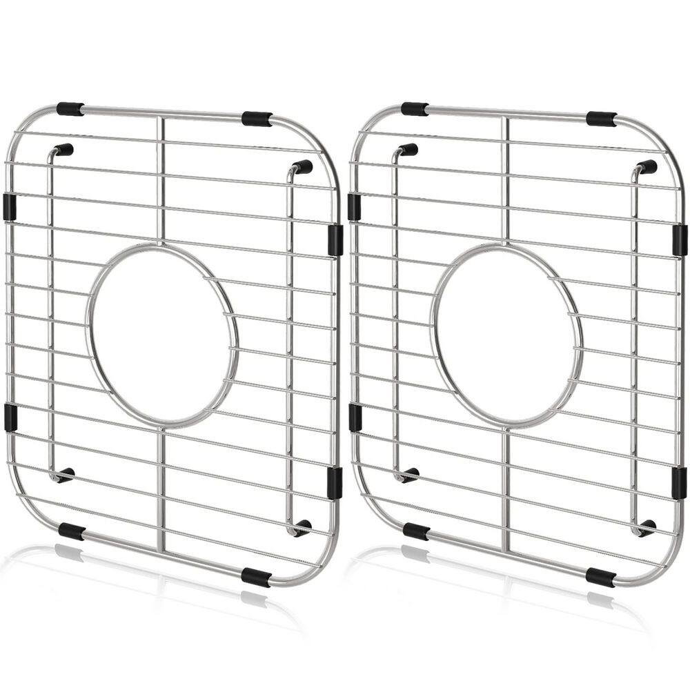 13.2 in. L x 11.6 in. W Premium Stainless Steel Universal Double Bowl Sink Bottom Grid, Grate Rack Centered Drain price history on PriceWatchPro