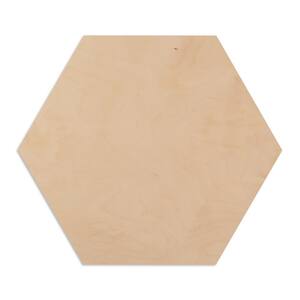1/2 in. x 12 in. Birch Plywood Hexagon