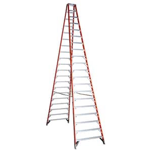Werner T400 12-ft Aluminum Type 1AA-375-lb Load Capacity Twin Step