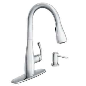 Essie Single-Handle Pull-Down Sprayer Kitchen Faucet with Reflex and Power Clean in Chrome